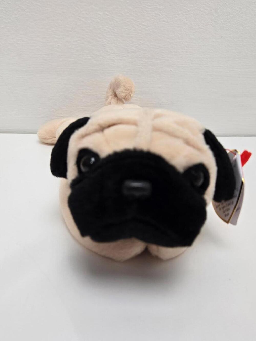 Ty Beanie Baby “Pugsly” the Pug Handmade in Indonesia (9 inch)